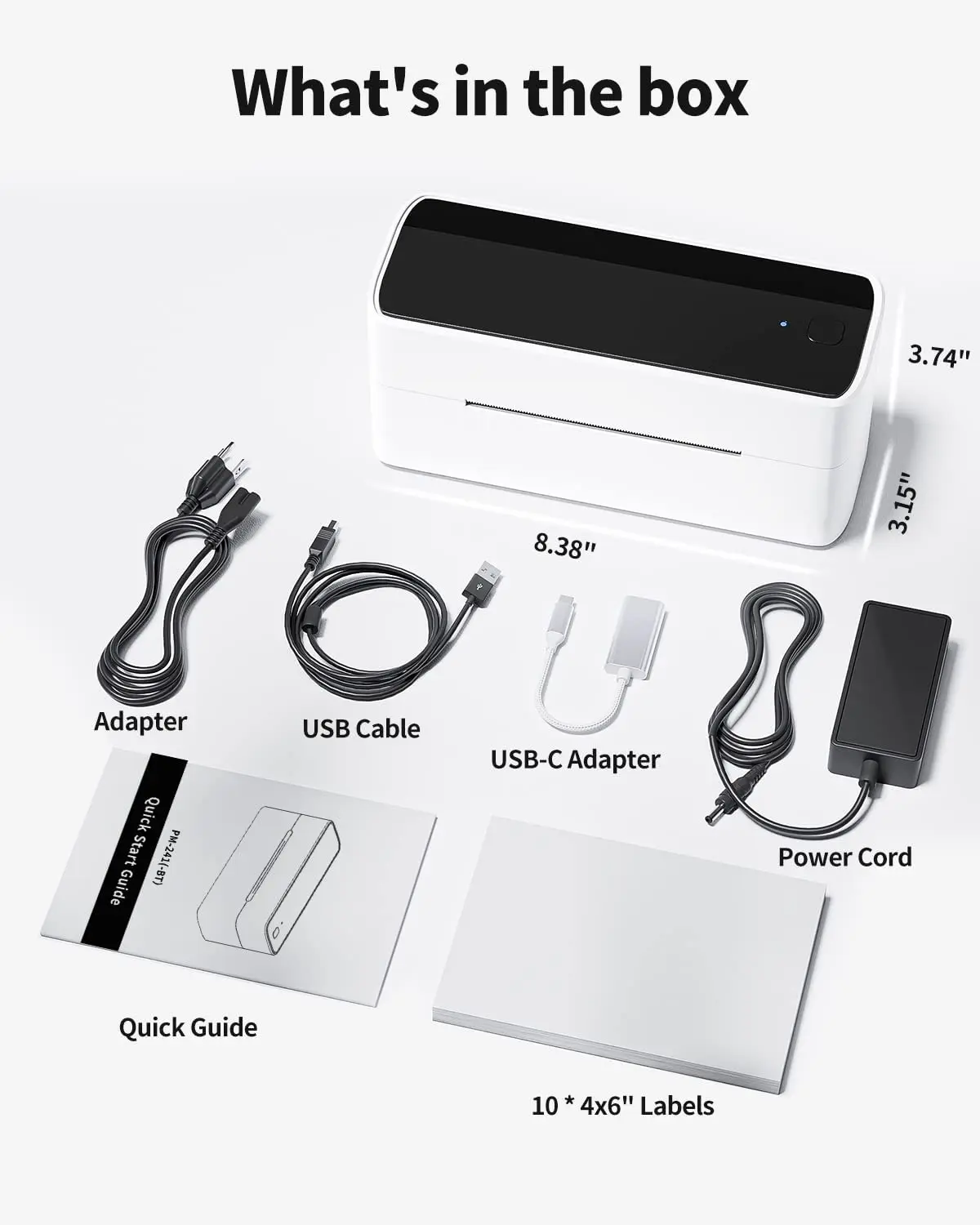 Label Printer - طابعة حرارية متعددة الوظائف Phomemo 241bt