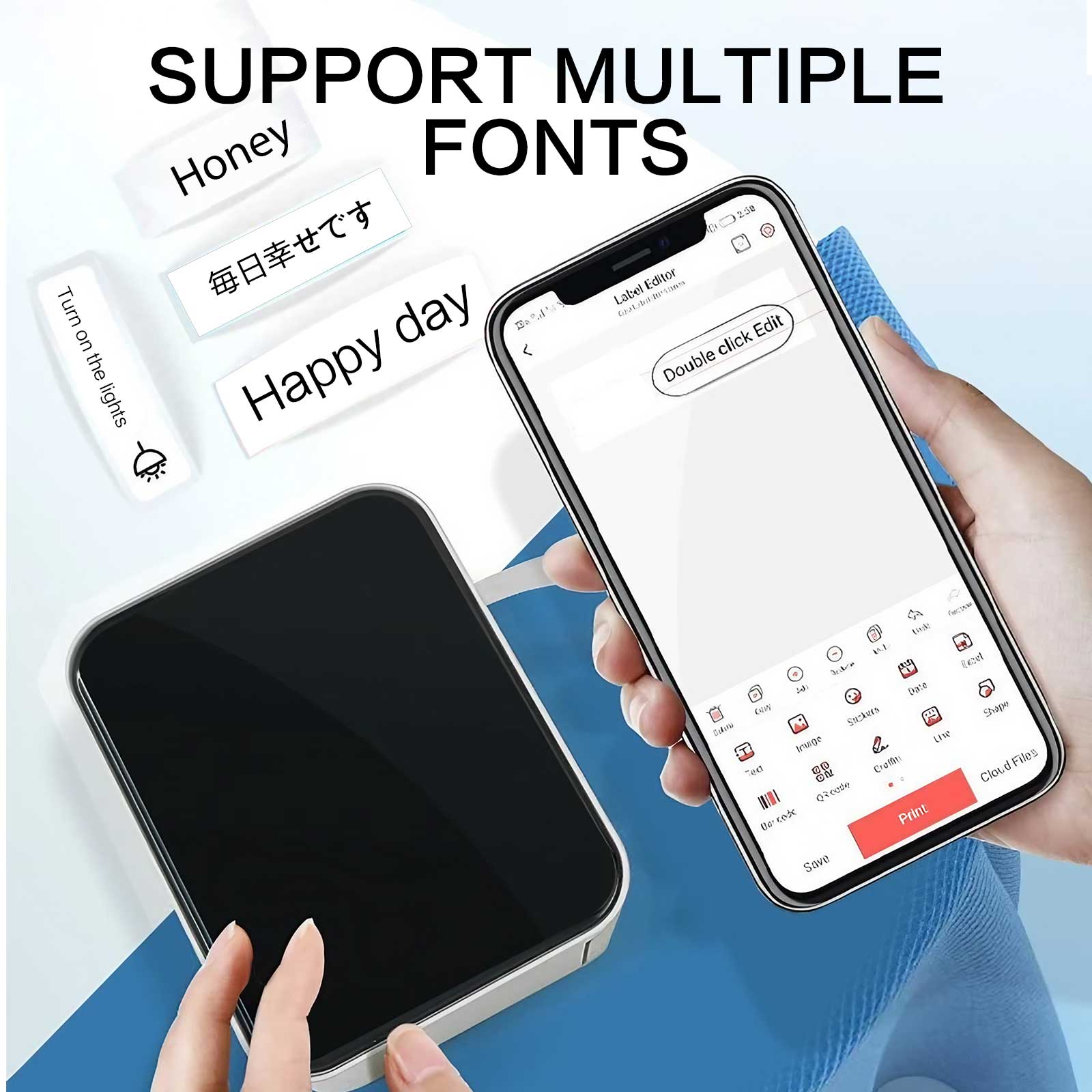 طابعة ملصقات حرارية لاسلكية مح - مراجعة Barcode Printer وسعره